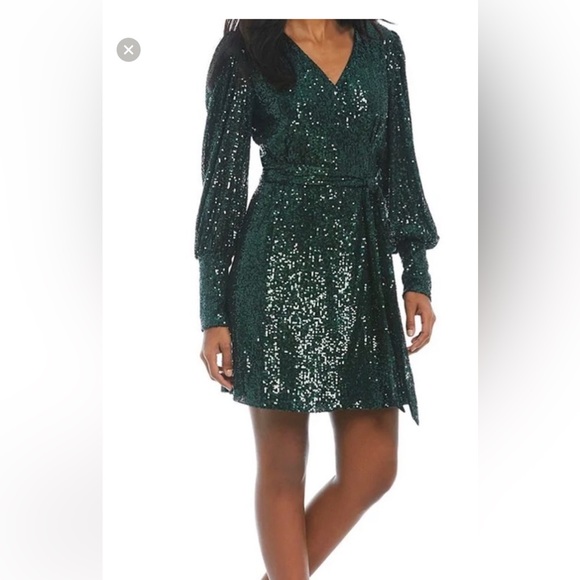 Gianni Bini Dresses & Skirts - Emerald green sequins- holiday party-